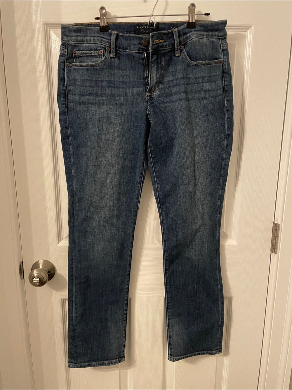 Lucky Brand Straight-Leg Jeans in Dark Blue Wash
